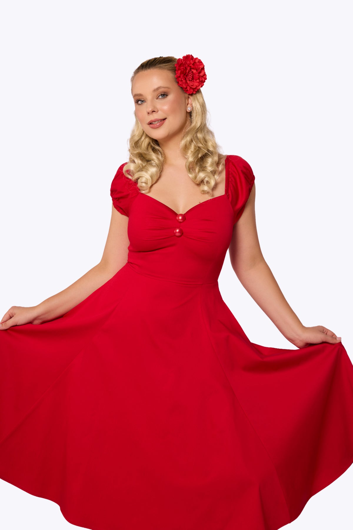 Dolores Red Doll Dress