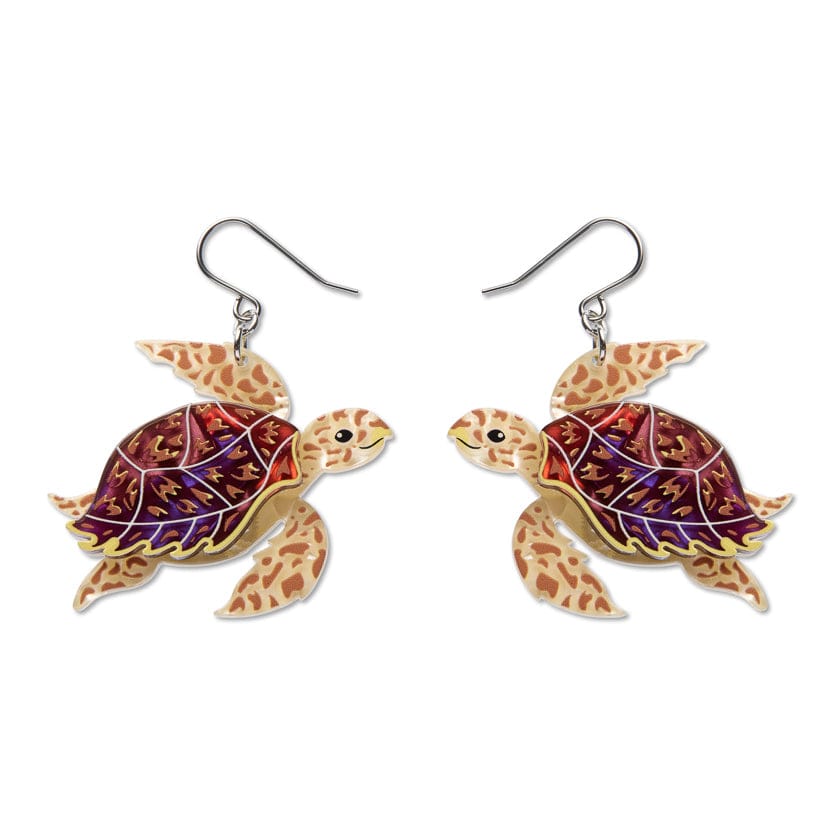 Erstwilder Hawksbill Turtle Drop Earrings