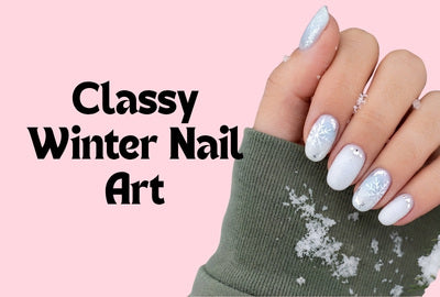 Classy Winter Nail Art