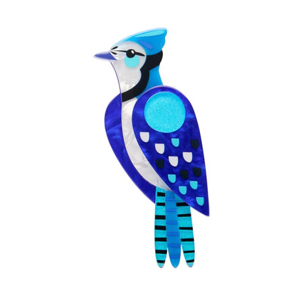 Erstwilder The Boisterous Blue Jay Brooch