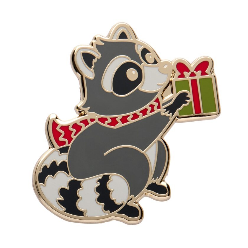 Rhi-Rhi The Raccoon Enamel Pin