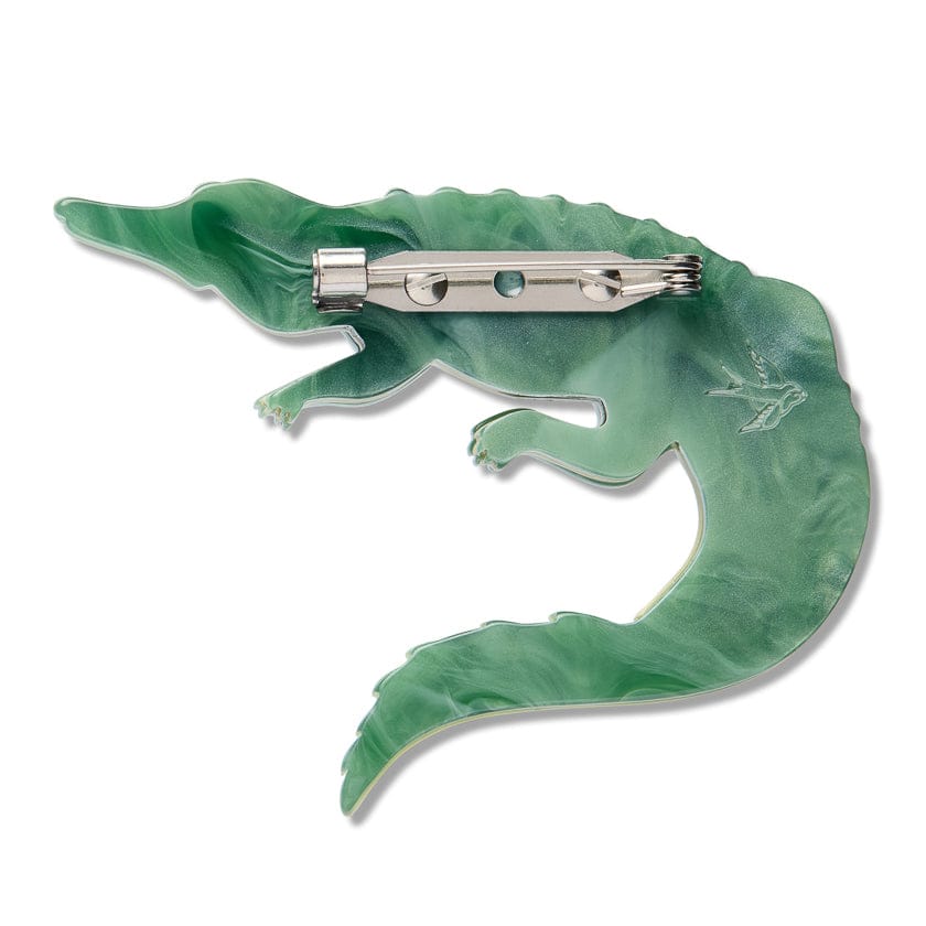 Erstwilder Siamese Crocodile Brooch