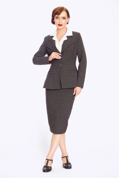 Katharine Check Blazer Jacket