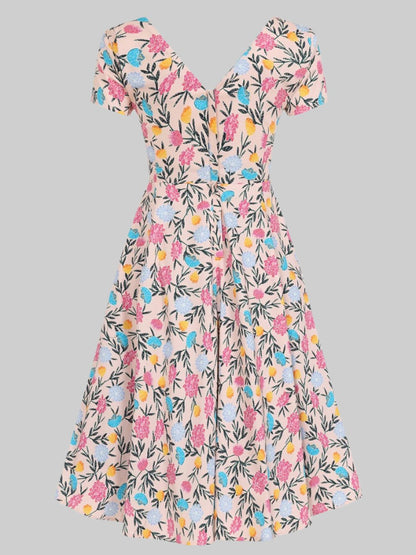Maria Floral Whimsy Swing Dress