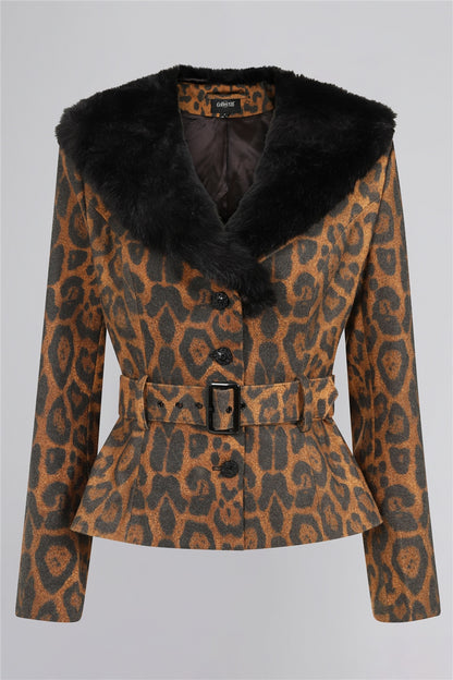 Molly Leopard Print Jacket