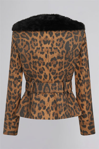 Molly Leopard Print Jacket