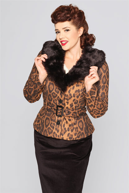 Molly Leopard Print Jacket
