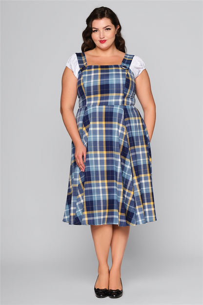 Eloise Moonlight Check Swing Dress