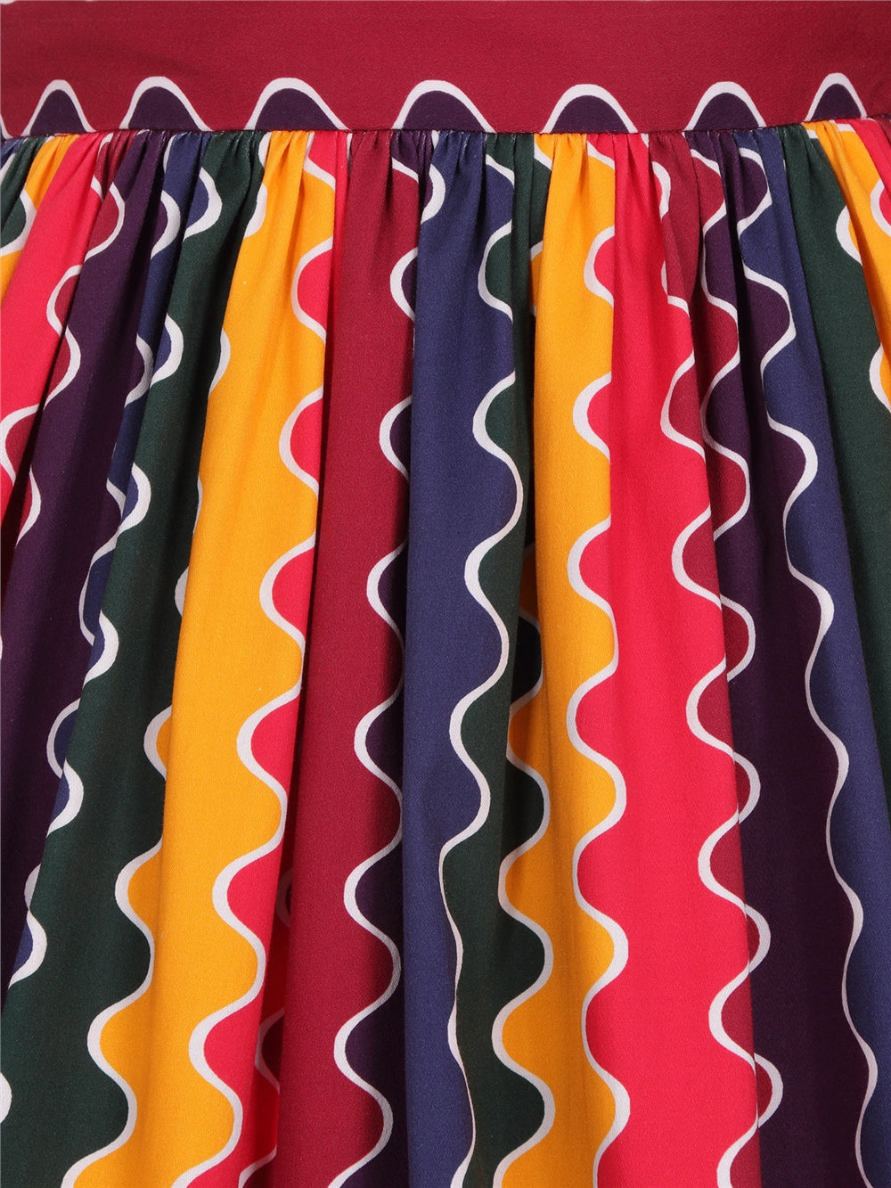 Jasmine Rainbow Wave Swing Skirt