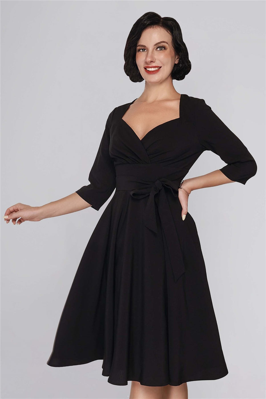 Rita Long Sleeve Flared Dress