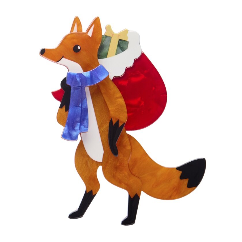 Freddy the Fox Brooch