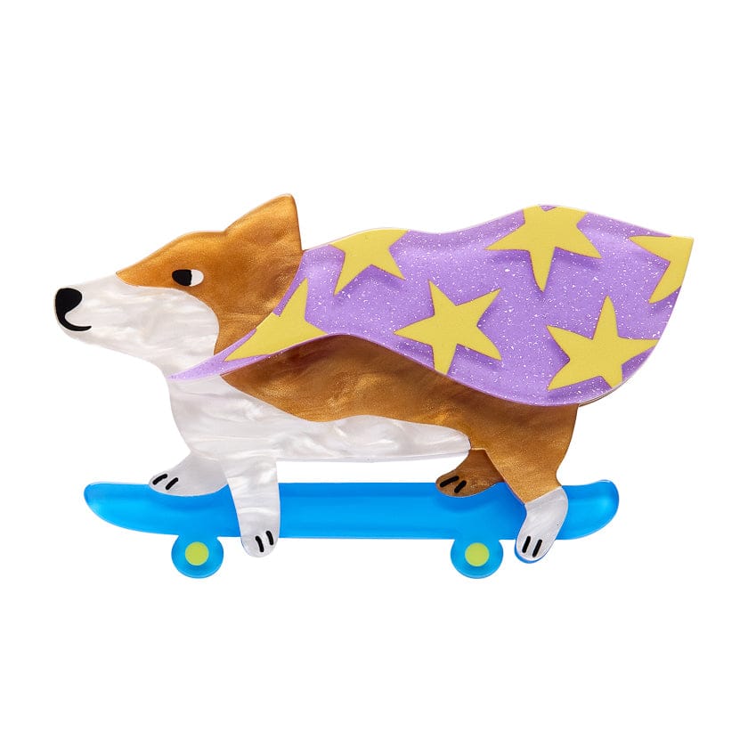 Erstwilder Clarke the Crusading Corgi Brooch
