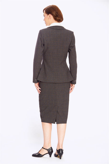 Katharine Check Blazer Jacket