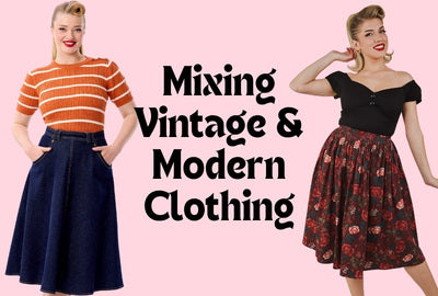 Mixing Vintage and Modern Clothing