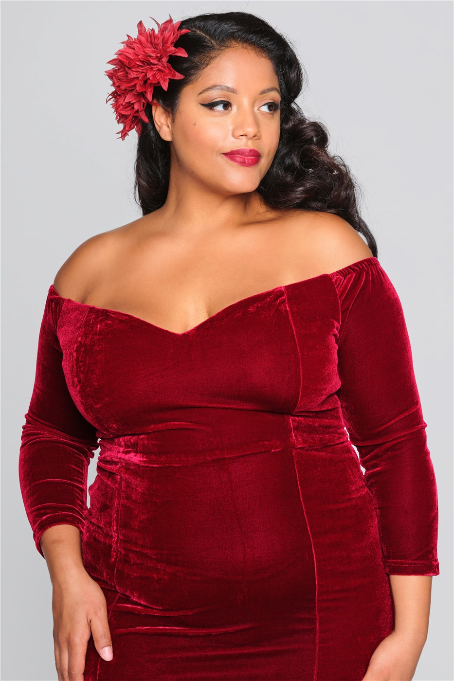 Anjelica Velvet Maxi Dress
