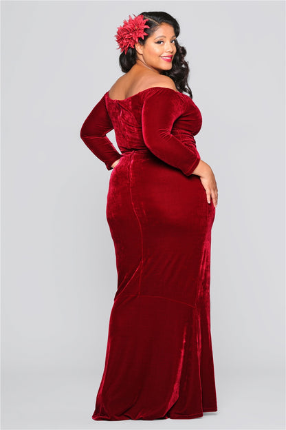 Anjelica Velvet Maxi Dress