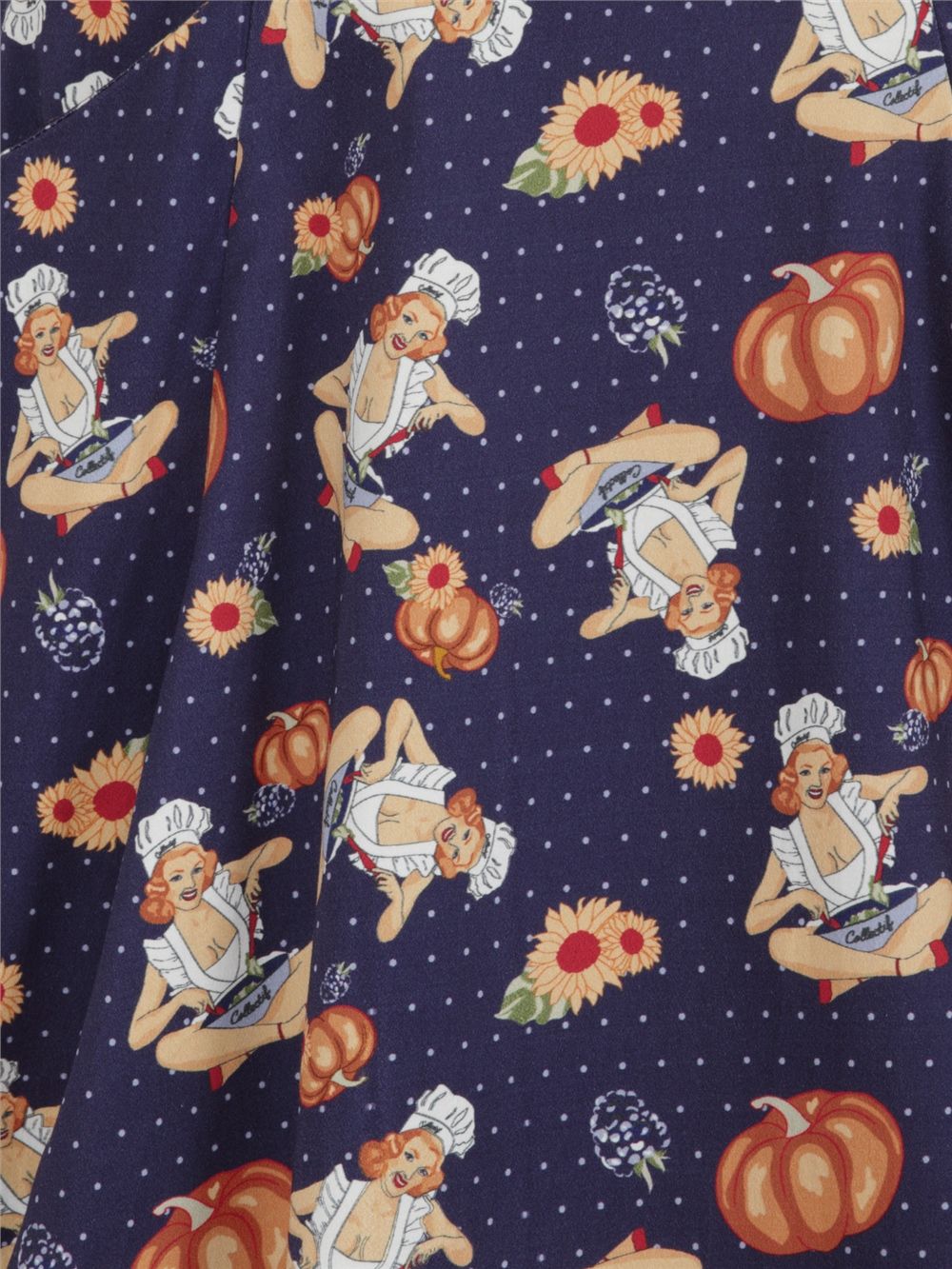 Alexa Pumpkin Pinup Swing Skirt