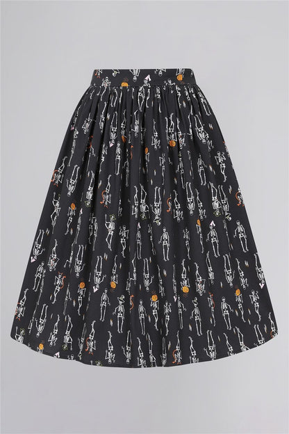 Jasmine Skeleton Boo-Gie Swing Skirt