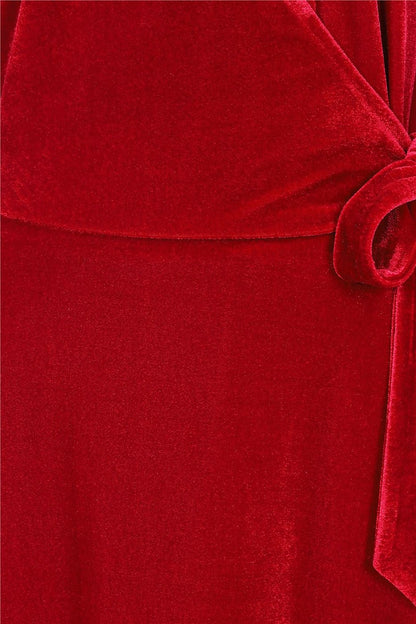 Kendra Velvet Wrap Dress