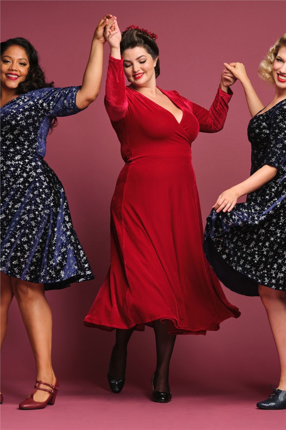 Kendra Velvet Wrap Dress