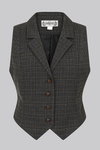 Professor Heritage Check Waistcoat
