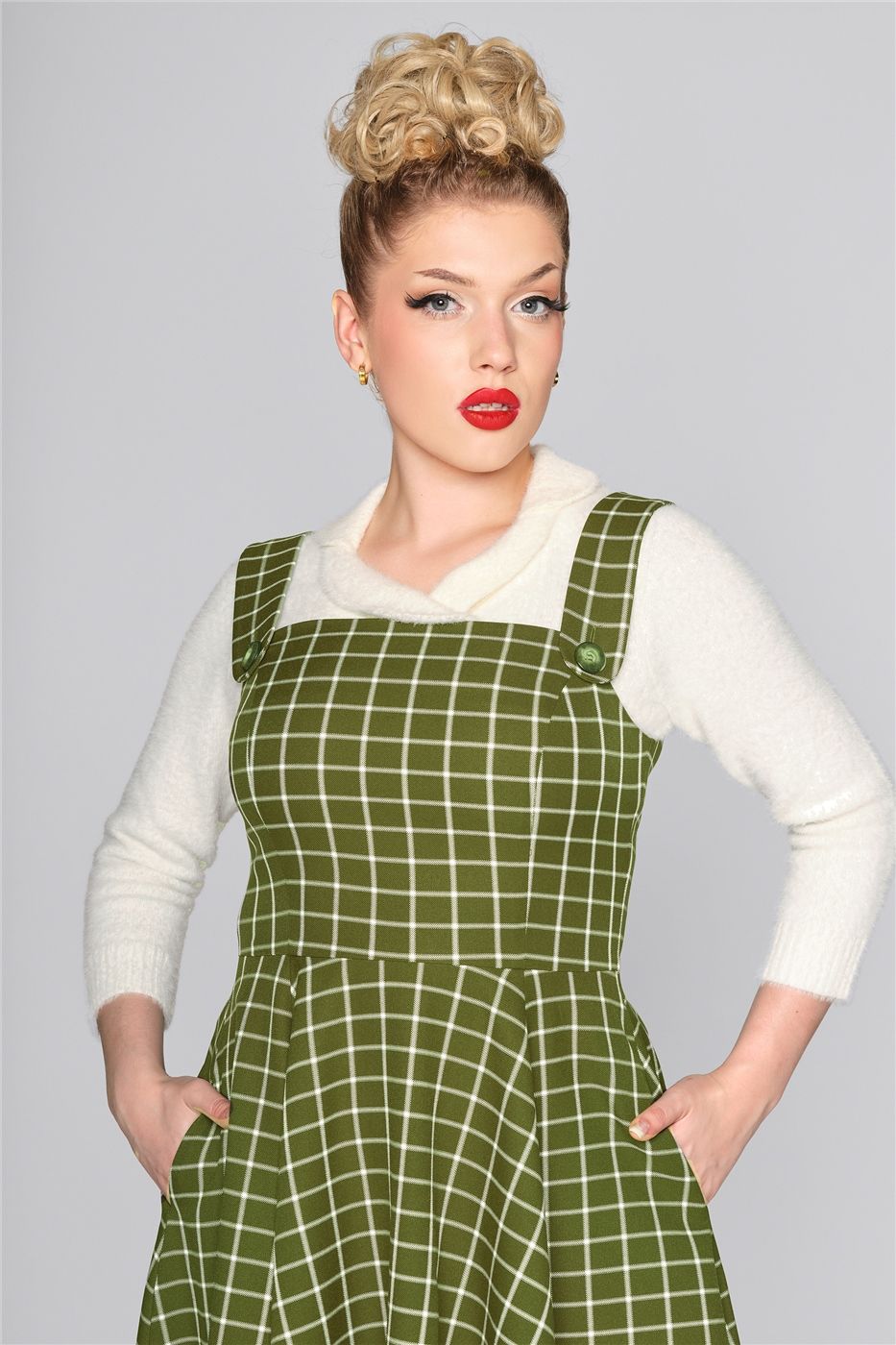 Eloise Acres Check Swing Dress