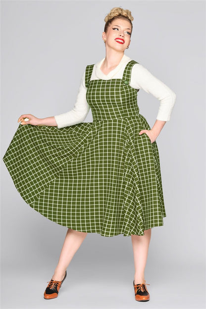 Eloise Acres Check Swing Dress