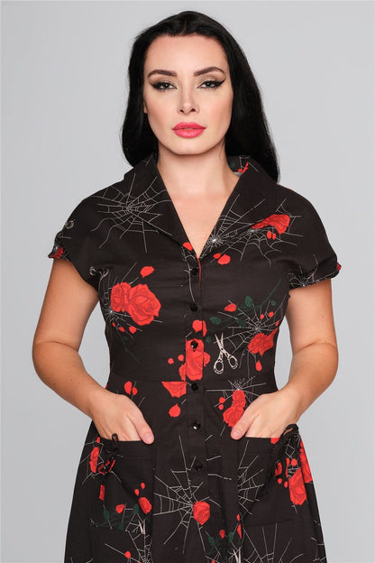 Liza Spinners Web Flared Dress