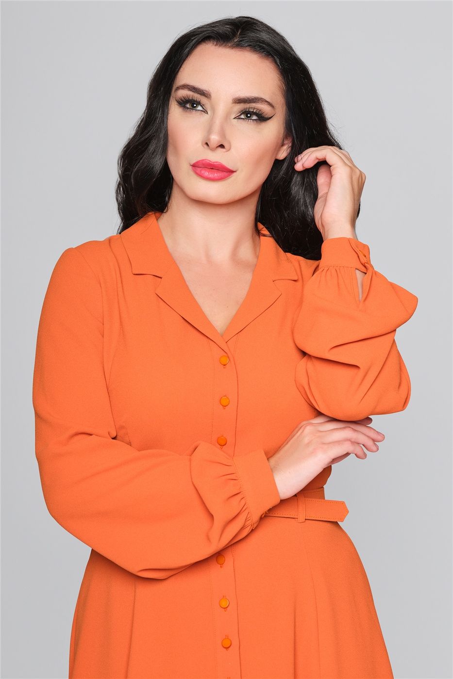 collectif oranges dress Delfi Collective
