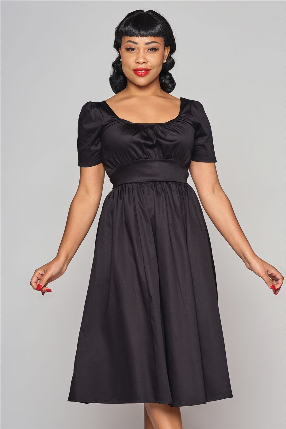 Giada Black Swing Dress | Collectif Vintage Giada Black Swing Dress | Collectif Vintage