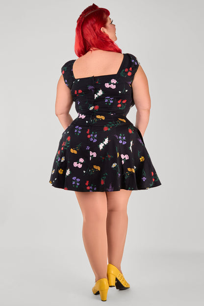Dolores Spring Spray Mini Dress