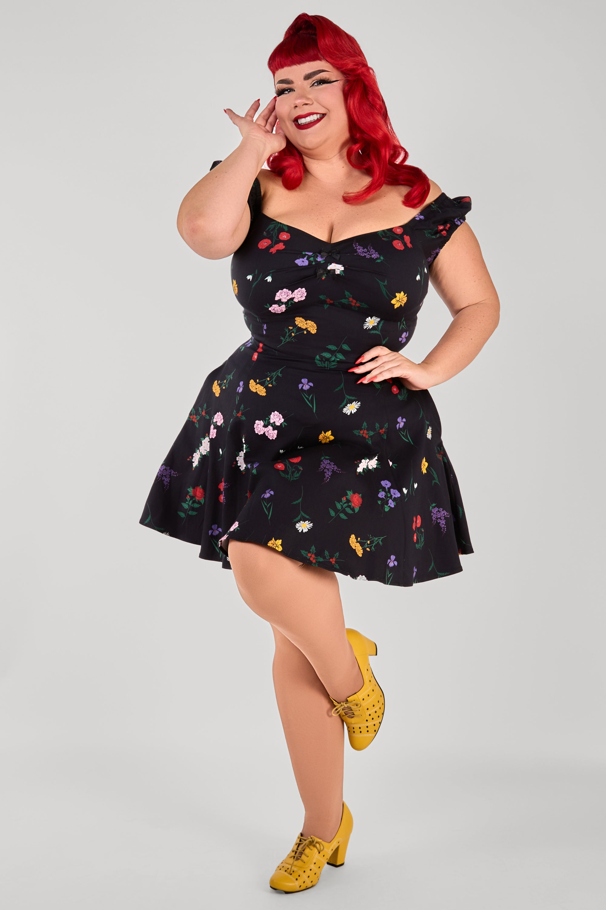 Dolores Spring Spray Mini Dress