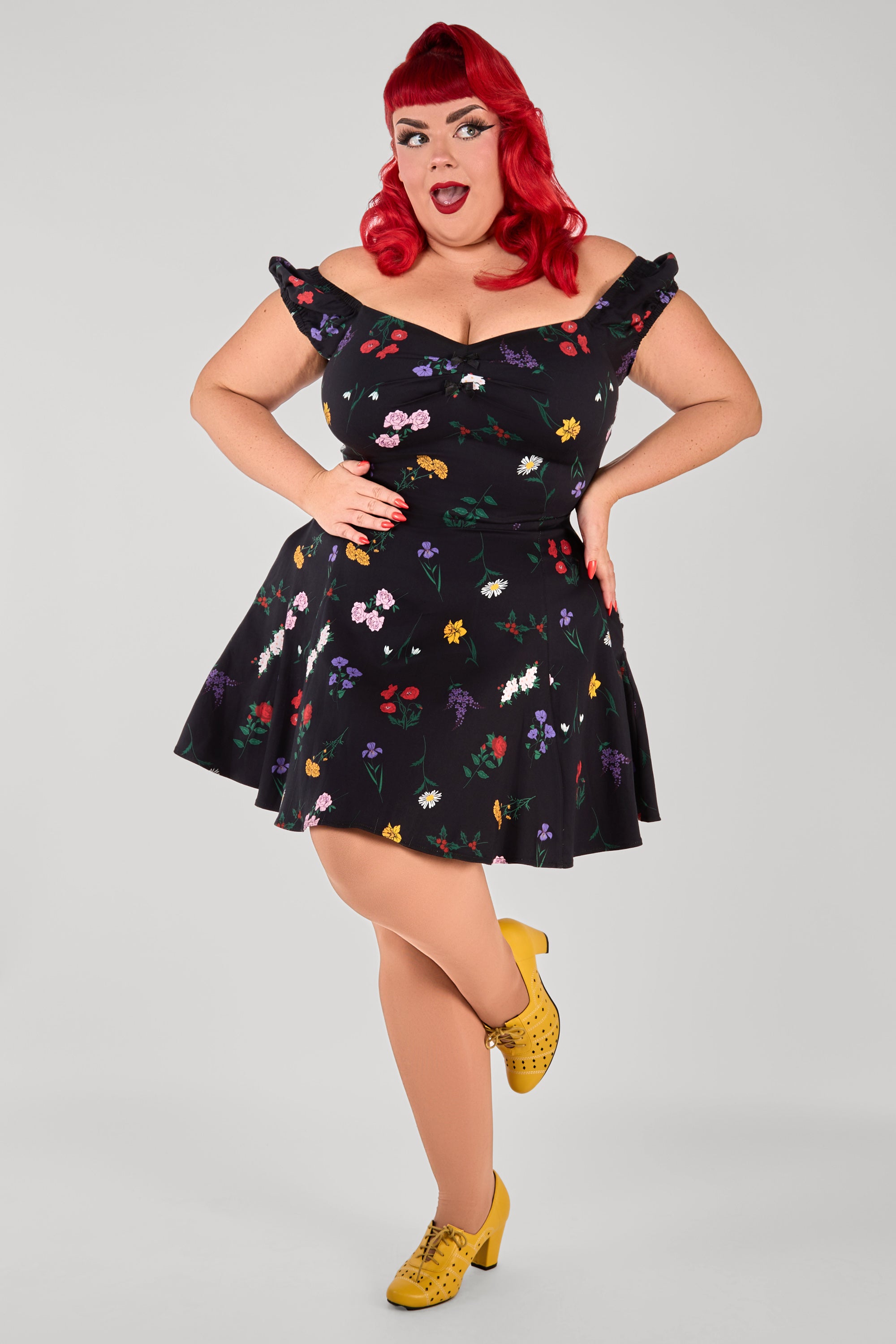 Dolores Spring Spray Mini Dress