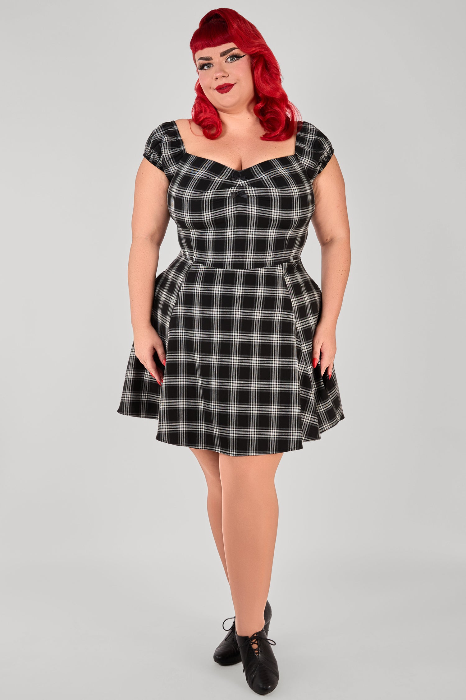Dolores Ghost Check Mini Dress