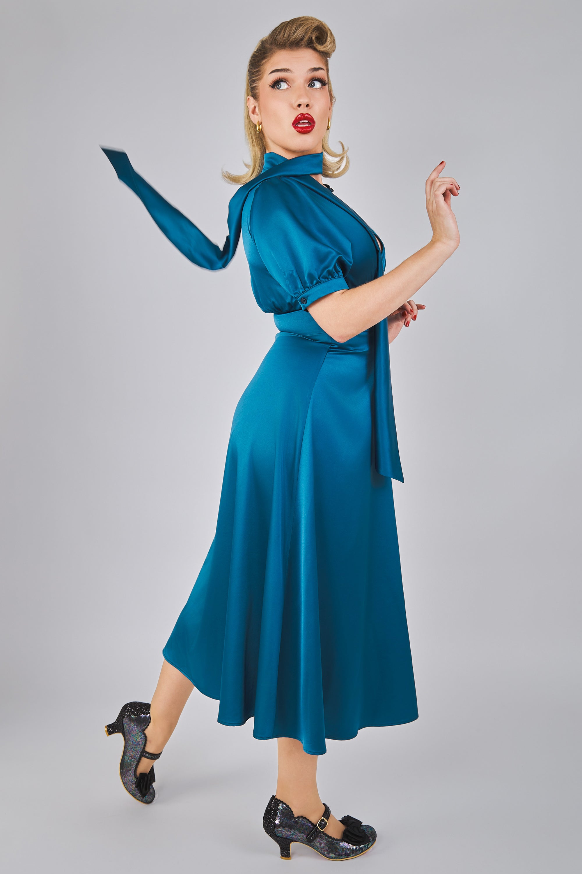 Piper Midnight Flared Dress