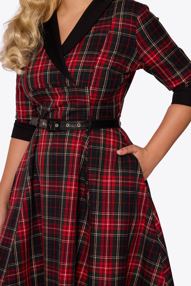 Margaret Royal Stewart Tartan Swing Dress
