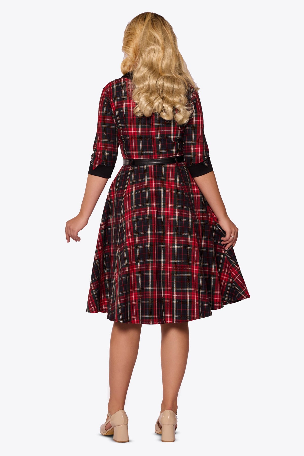Margaret Royal Stewart Tartan Swing Dress