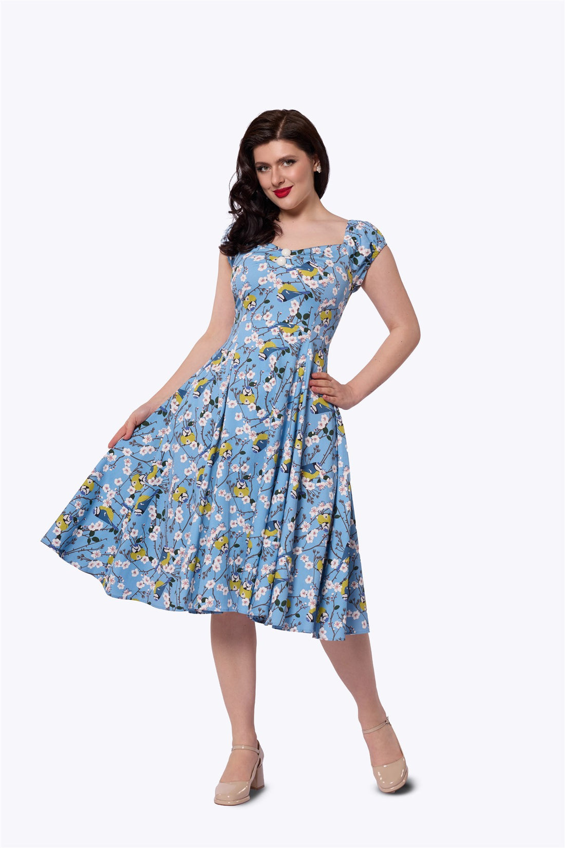 Dolores Blossom Birds Doll Dress