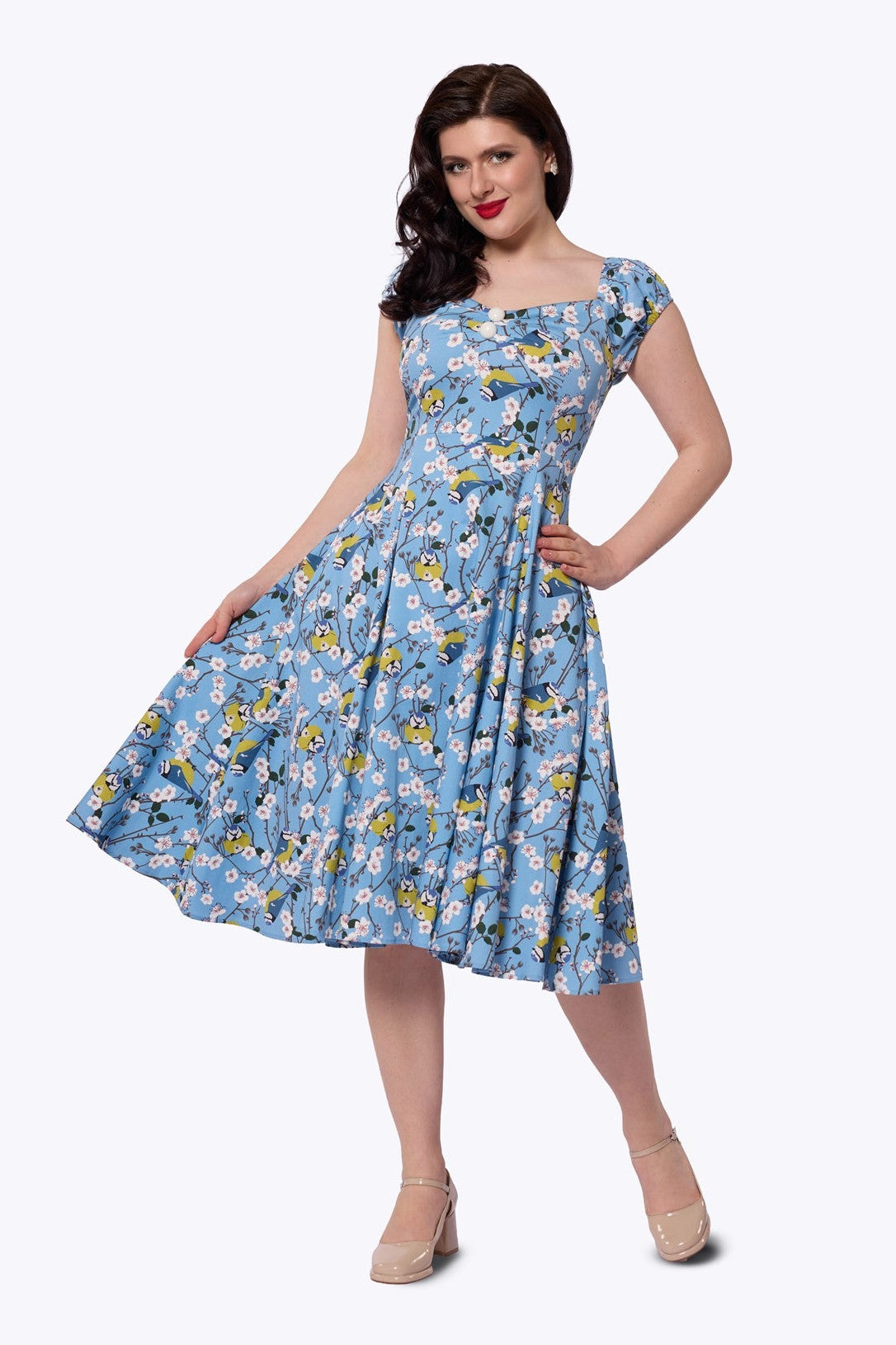 Dolores Blossom Birds Doll Dress