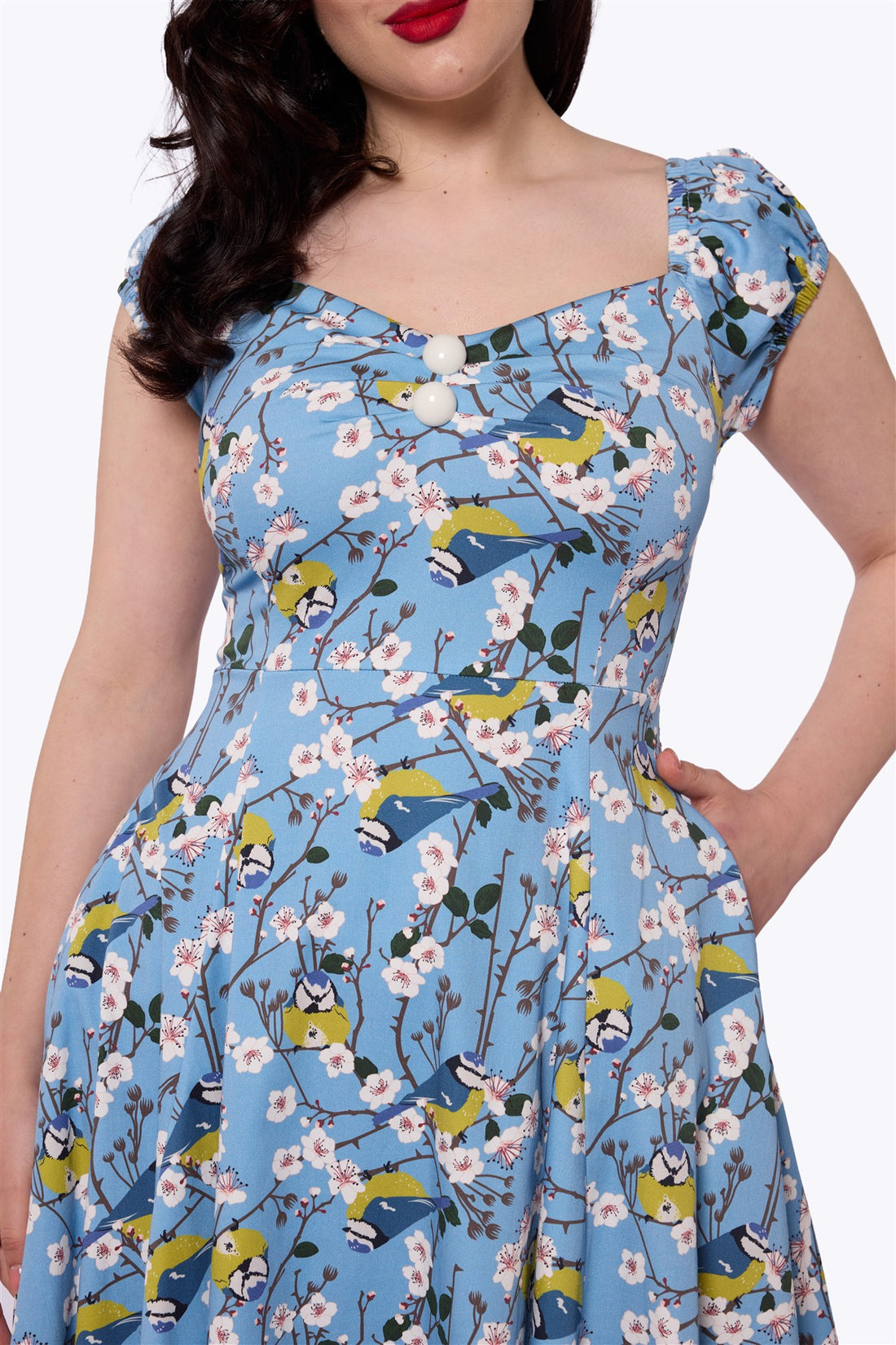 Dolores Blossom Birds Doll Dress
