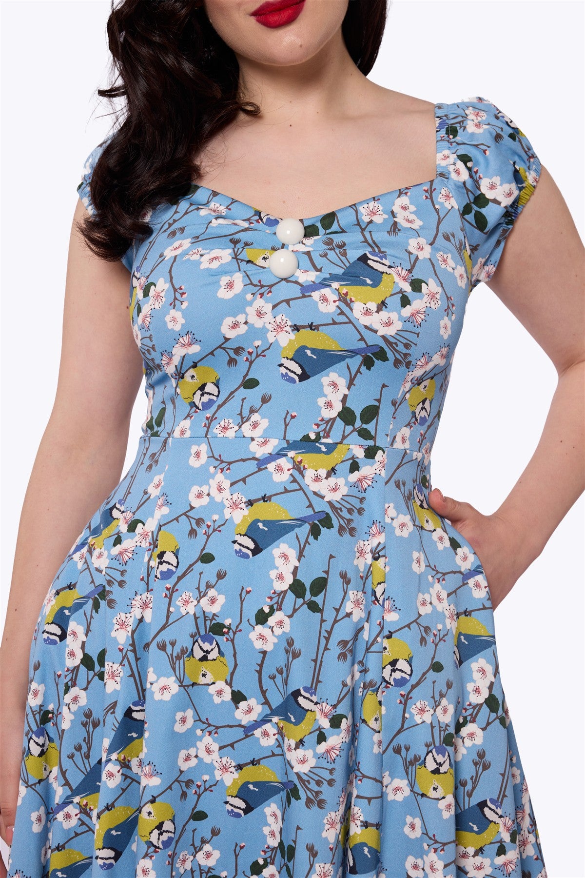 Dolores Blossom Birds Doll Dress