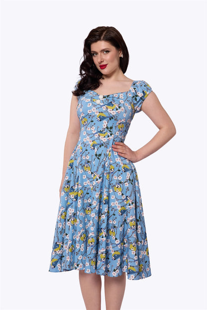 Dolores Blossom Birds Doll Dress