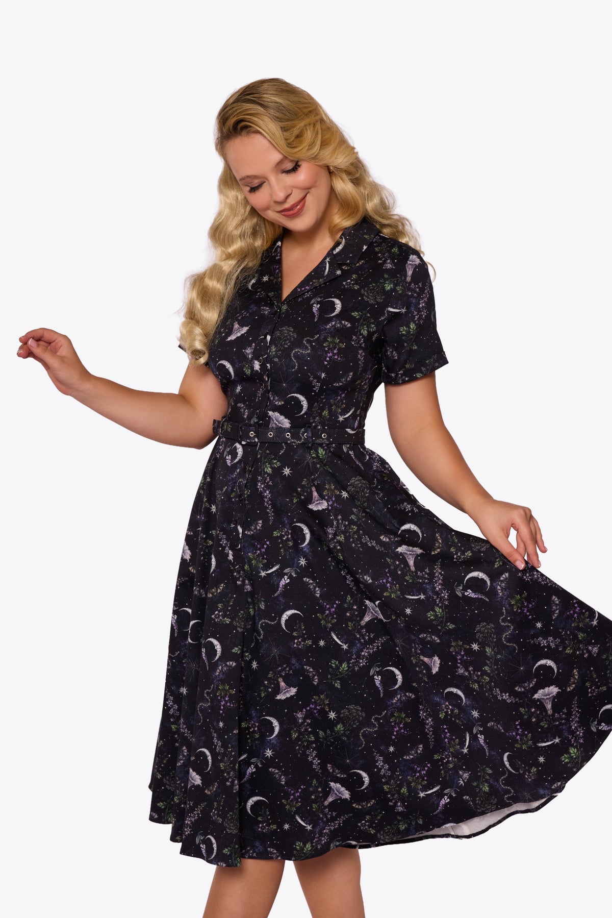 Caterina Celestial Poison Garden Swing Dress