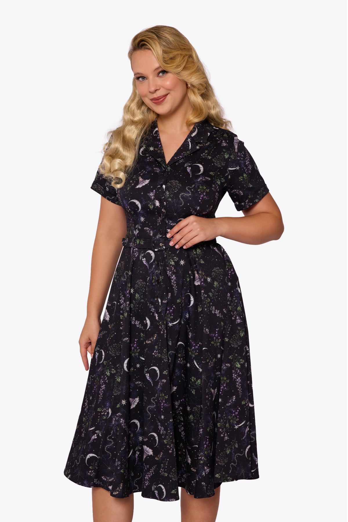 Caterina Celestial Poison Garden Swing Dress