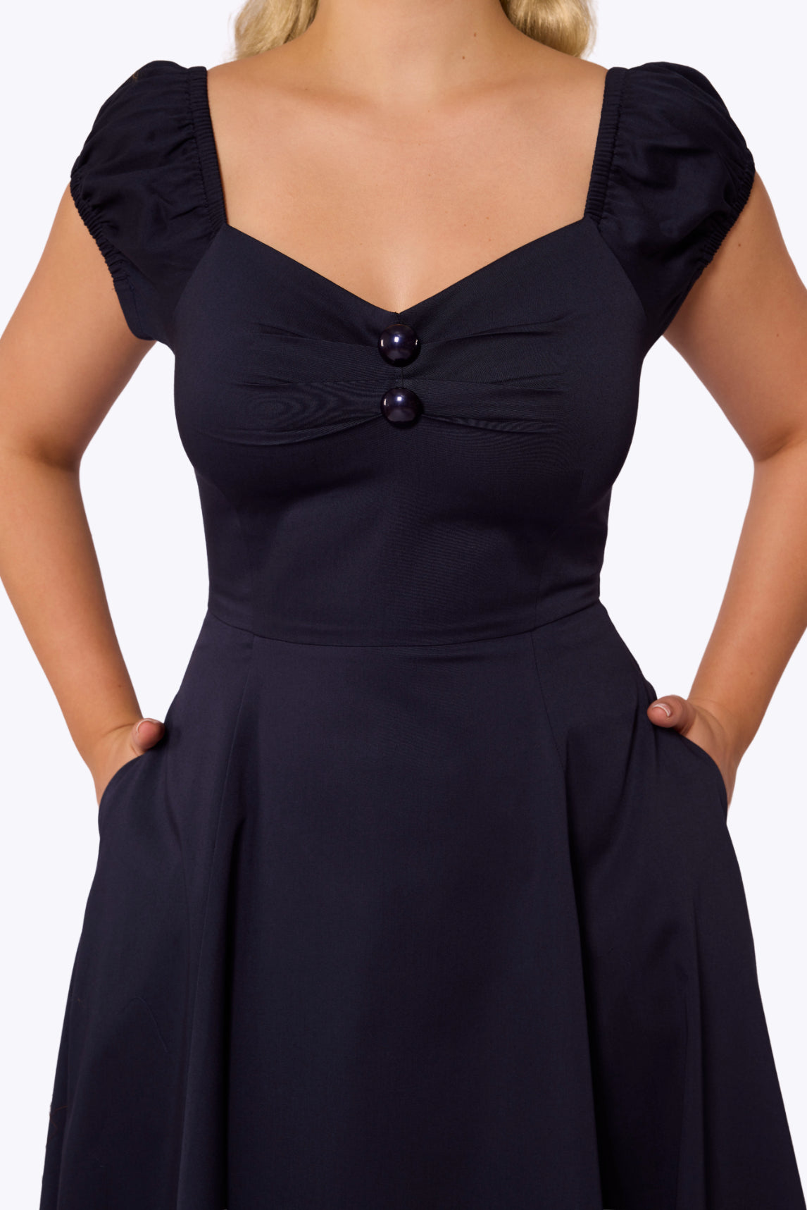 Dolores Navy Doll Dress