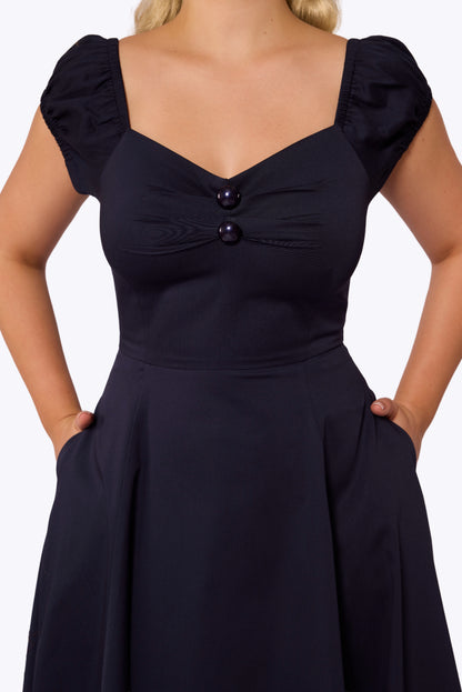 Dolores Navy Doll Dress