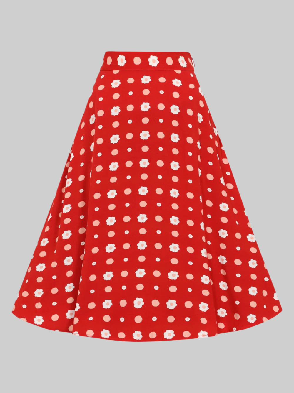 Carrie Polka Floral Skirt