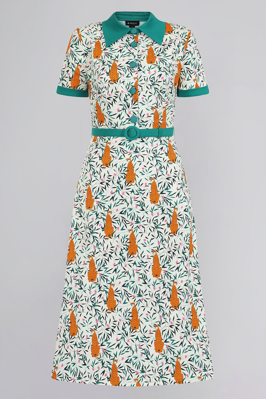Nia Tropical Leopard Dress