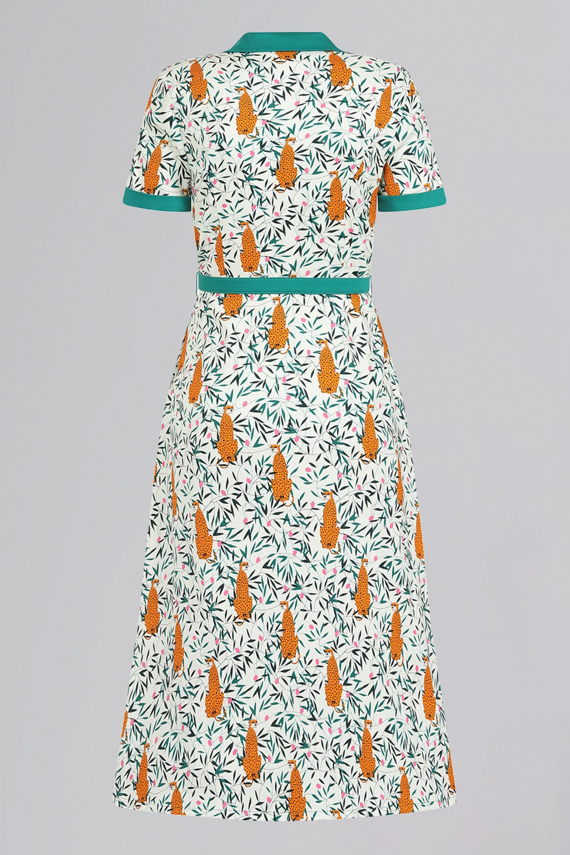 Nia Tropical Leopard Dress