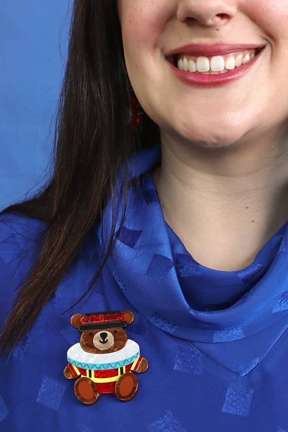 Erstwilder Teddy Yeoman Brooch